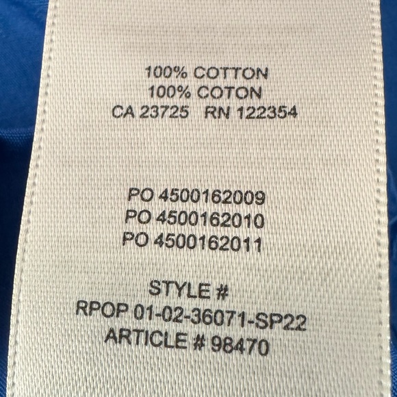 Babaton Cotton‎ Blue Button up Women’s Shirt Size XXS. Long Sleeves with button. - Picture 4 of 5